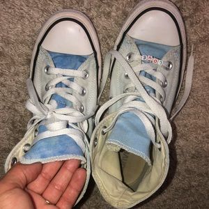 Denim rare high top converse size 5.5 women